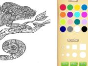 Spel Vuxen djur målarbok för barn på nätet