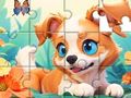Spel Pussel: Hund och trädgård  på nätet
