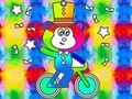 Spel Målarbok: Monkey Rides Unicycle  på nätet