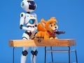 Spel Målarbok: Robot och hund  på nätet