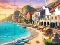 Spel Jigsawpussel: Seaside Town på nätet