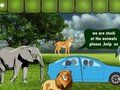 Spel Familjeflykt från farliga djur  på nätet