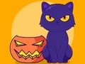 Spel Målarbok: Halloween Cat  på nätet