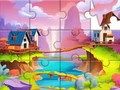 Spel Pussel: by på nätet