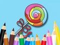 Spel Målarbok: Lollipop  på nätet