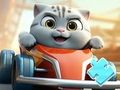 Spel Jigsaw Puzzle: Cat Racing Driver på nätet