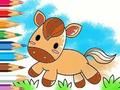 Spel Målarbok: Running Horse  på nätet