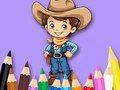 Spel Målarbok: Cowboy  på nätet