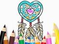 Spel Målarbok: Heart Dreamcatcher  på nätet