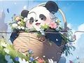 Spel Pussel: Blanket Panda  på nätet