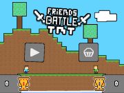 Spel Vänner slåss tnt på nätet