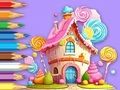 Spel Målarbok: Lollipop House  på nätet