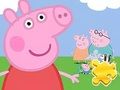 Spel Pussel: Peppa med familj  på nätet