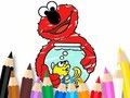 Spel Målarbok: Elmo New Friend  på nätet