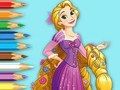 Spel Målarbok: Prinsessan Rapunzel  på nätet