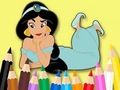 Spel Målarbok: Prinsessan Jasmine  på nätet