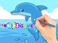 Spel Målarbok: Söt delfin  på nätet