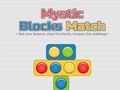 Spel Mystiska block matchar på nätet
