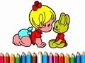 Spel BTS: Baby Girl Coloring på nätet