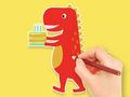 Spel Målarbok: Dinosauriefödelsedag  på nätet