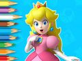 Spel Målarbok: Unga prinsessan Peach  på nätet