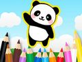 Spel Målarbok: Söt Panda  på nätet