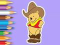 Spel Målarbok: Cowboy Winnie  på nätet