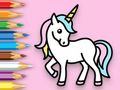 Spel Målarbok: Happy Unicorn  på nätet