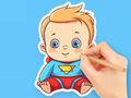 Spel Målarbok: Söt Super Baby  på nätet