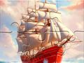 Spel Pussel: Vit segelbåt  på nätet