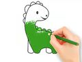 Spel Målarbok: Lovely Baby Dinosaur  på nätet