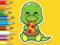 Spel Målarbok: Hungriga dinosaurier  på nätet