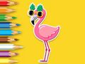 Spel Målarbok: Flamingo  på nätet