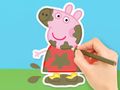 Spel Målarbok: Peppa i leran  på nätet