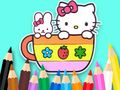 Spel Målarbok: Kitty Cup  på nätet