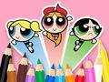 Spel Målarbok: Powerpuff Girls  på nätet