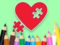 Spel Målarbok: BTS Heart Jigsaw  på nätet