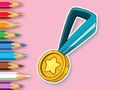 Spel Målarbok: Medalj  på nätet