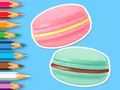 Spel Målarbok: Macaron  på nätet