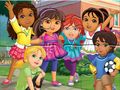 Spel Pussel: Dora Into City  på nätet