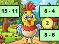 Spel Subtraktion: Fågelbild avslöja  på nätet