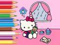 Spel Målarbok: Hello Kitty Rainy Day  på nätet