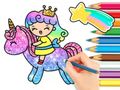 Spel Målarbok: Unicorn Princess  på nätet