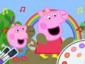 Spel Målarbok: Peppa Pig Muddy Funny  på nätet