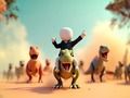 Spel Stickman: Dinosauriearena  på nätet