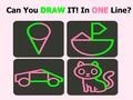 Spel Hjärntest: One Line Draw Puzzle  på nätet