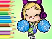 Spel Målarbok: Avatar World Cheerleader  på nätet
