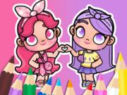 Spel Målarbok: BFF I Avatar World  på nätet