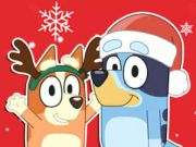 Spel Jigsaw Puzzle: Bluey Christmas Gift på nätet