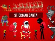 Spel Stickman jultomten på nätet